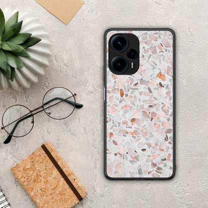 Θήκη Xiaomi Poco F5 5G Marble Terrazzo από τη Smartfits με σχέδιο στο πίσω μέρος και μαύρο περίβλημα | Xiaomi Poco F5 5G Marble Terrazzo Case with Colorful Back and Black Bezels