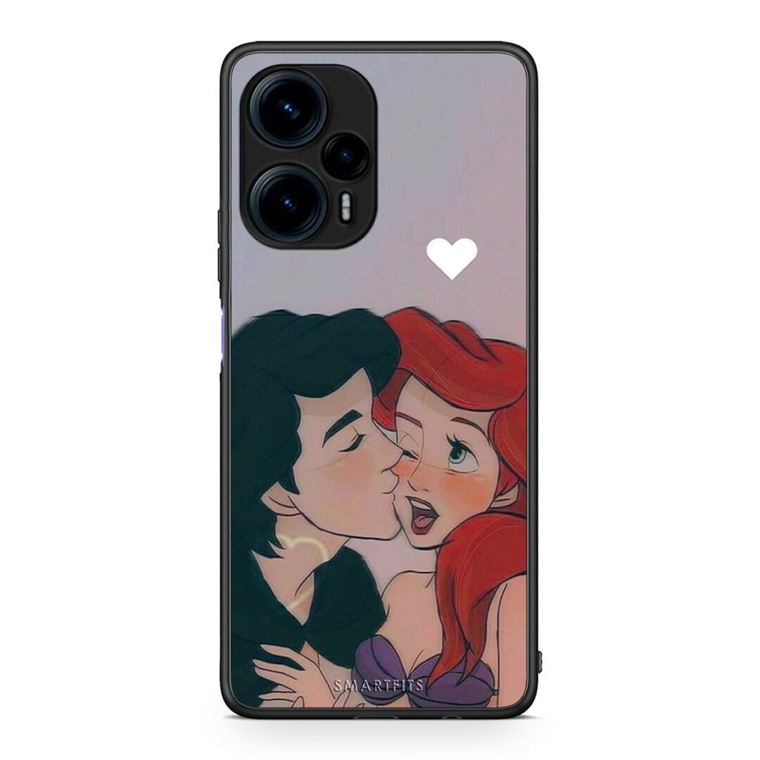 Θήκη Xiaomi Poco F5 5G Mermaid Couple από τη Smartfits με σχέδιο στο πίσω μέρος και μαύρο περίβλημα | Xiaomi Poco F5 5G Mermaid Couple Case with Colorful Back and Black Bezels
