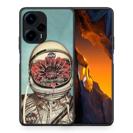 Θήκη Xiaomi Poco F5 5G Nasa Bloom από τη Smartfits με σχέδιο στο πίσω μέρος και μαύρο περίβλημα | Xiaomi Poco F5 5G Nasa Bloom Case with Colorful Back and Black Bezels