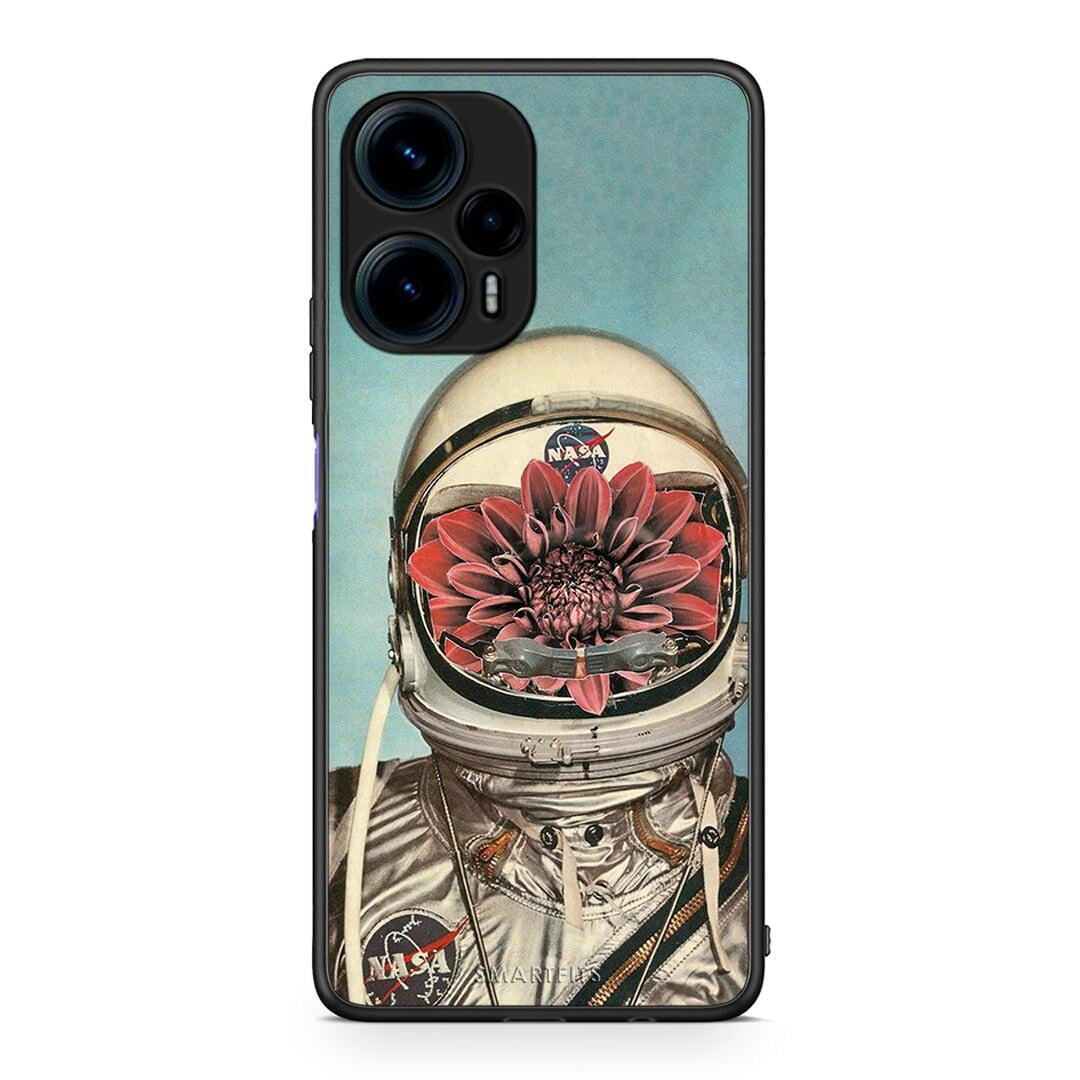 Θήκη Xiaomi Poco F5 5G Nasa Bloom από τη Smartfits με σχέδιο στο πίσω μέρος και μαύρο περίβλημα | Xiaomi Poco F5 5G Nasa Bloom Case with Colorful Back and Black Bezels
