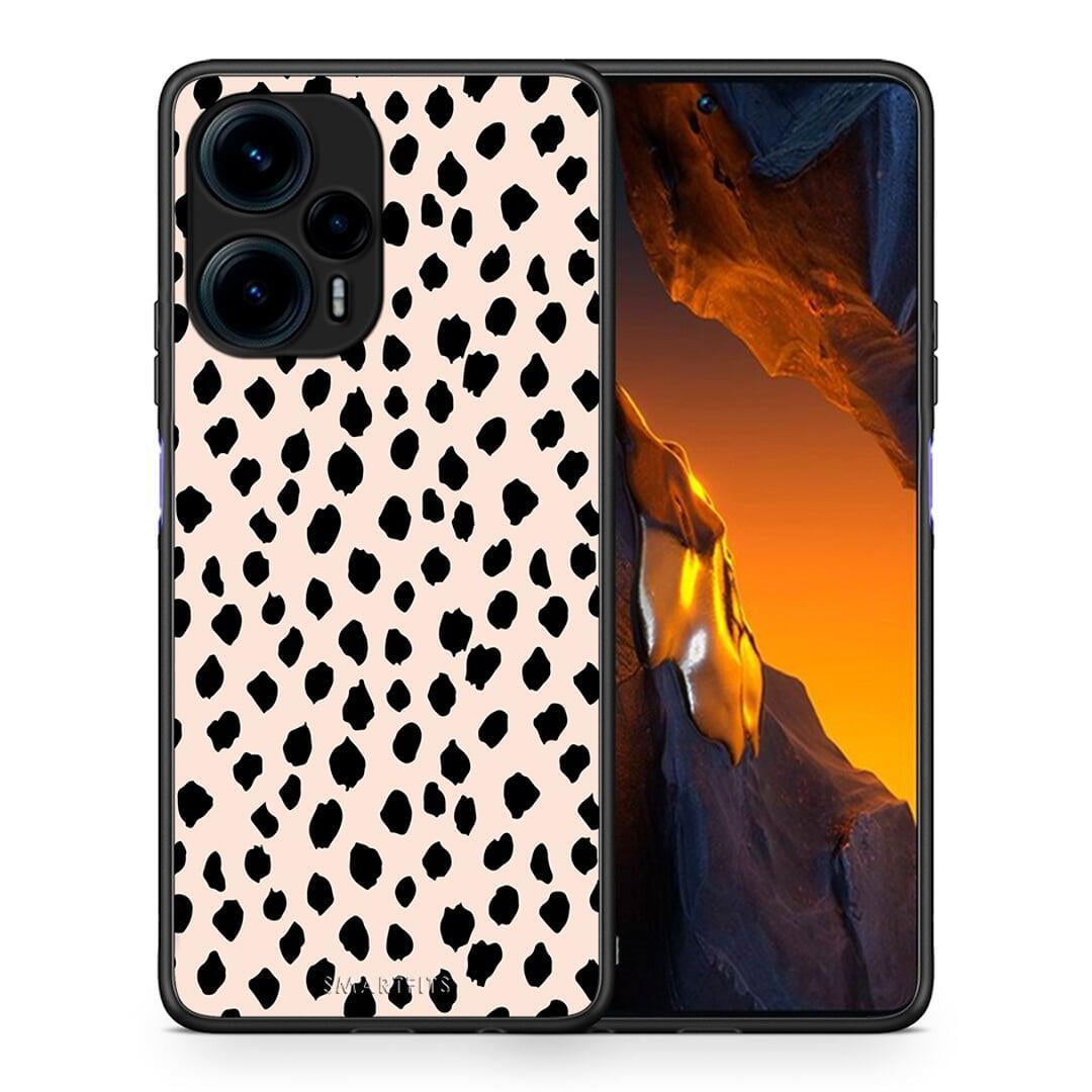 Θήκη Xiaomi Poco F5 5G New Polka Dots από τη Smartfits με σχέδιο στο πίσω μέρος και μαύρο περίβλημα | Xiaomi Poco F5 5G New Polka Dots Case with Colorful Back and Black Bezels