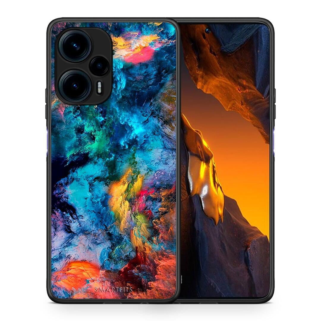 Θήκη Xiaomi Poco F5 5G Paint Crayola από τη Smartfits με σχέδιο στο πίσω μέρος και μαύρο περίβλημα | Xiaomi Poco F5 5G Paint Crayola Case with Colorful Back and Black Bezels