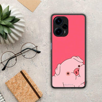 Thumbnail for Θήκη Xiaomi Poco F5 5G Pig Love 1 από τη Smartfits με σχέδιο στο πίσω μέρος και μαύρο περίβλημα | Xiaomi Poco F5 5G Pig Love 1 Case with Colorful Back and Black Bezels