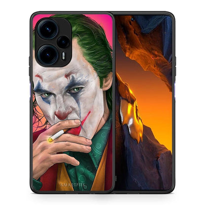 Θήκη Xiaomi Poco F5 5G PopArt JokesOnU από τη Smartfits με σχέδιο στο πίσω μέρος και μαύρο περίβλημα | Xiaomi Poco F5 5G PopArt JokesOnU Case with Colorful Back and Black Bezels