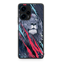 Thumbnail for Θήκη Xiaomi Poco F5 5G PopArt Lion Designer από τη Smartfits με σχέδιο στο πίσω μέρος και μαύρο περίβλημα | Xiaomi Poco F5 5G PopArt Lion Designer Case with Colorful Back and Black Bezels