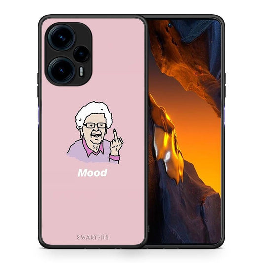 Θήκη Xiaomi Poco F5 5G PopArt Mood από τη Smartfits με σχέδιο στο πίσω μέρος και μαύρο περίβλημα | Xiaomi Poco F5 5G PopArt Mood Case with Colorful Back and Black Bezels