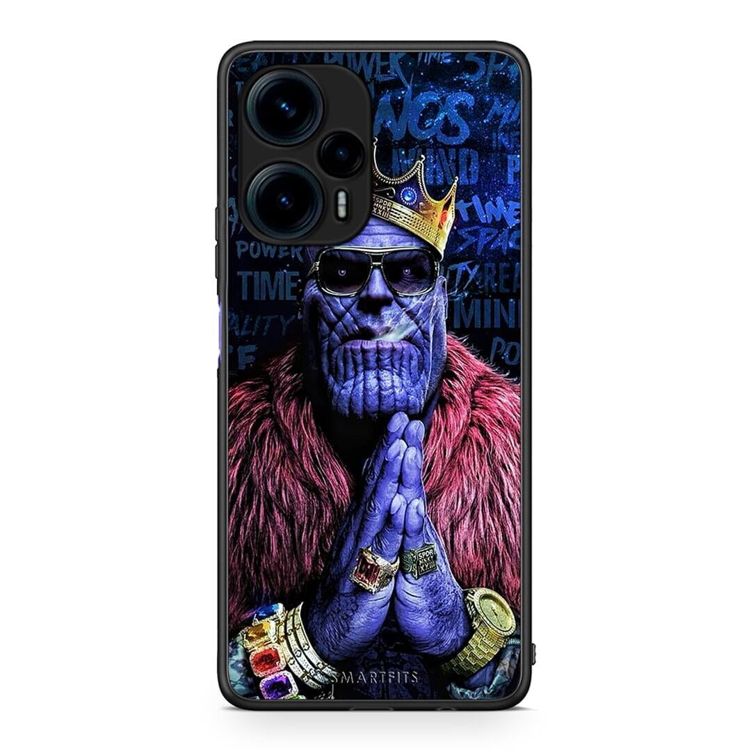 Θήκη Xiaomi Poco F5 5G PopArt Thanos από τη Smartfits με σχέδιο στο πίσω μέρος και μαύρο περίβλημα | Xiaomi Poco F5 5G PopArt Thanos Case with Colorful Back and Black Bezels