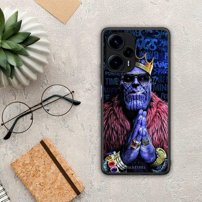 Θήκη Xiaomi Poco F5 5G PopArt Thanos από τη Smartfits με σχέδιο στο πίσω μέρος και μαύρο περίβλημα | Xiaomi Poco F5 5G PopArt Thanos Case with Colorful Back and Black Bezels