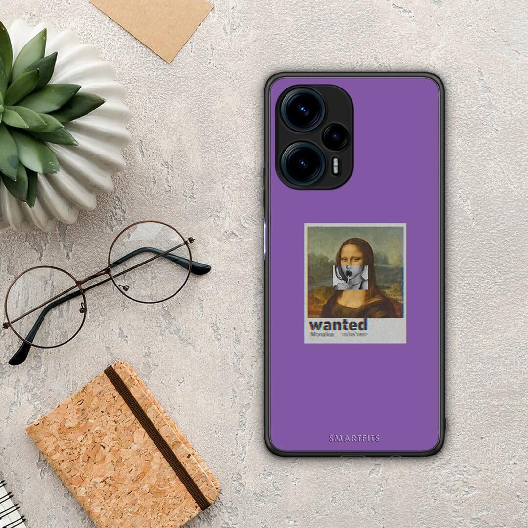 Θήκη Xiaomi Poco F5 5G Popart Monalisa από τη Smartfits με σχέδιο στο πίσω μέρος και μαύρο περίβλημα | Xiaomi Poco F5 5G Popart Monalisa Case with Colorful Back and Black Bezels