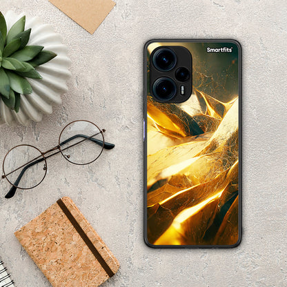 Θήκη Xiaomi Poco F5 5G Real Gold από τη Smartfits με σχέδιο στο πίσω μέρος και μαύρο περίβλημα | Xiaomi Poco F5 5G Real Gold Case with Colorful Back and Black Bezels