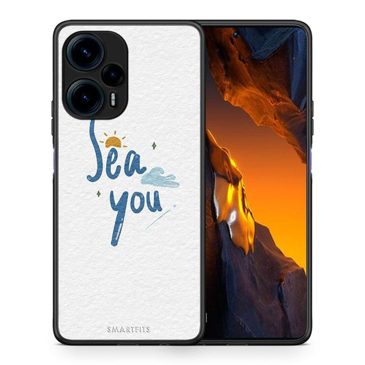 Θήκη Xiaomi Poco F5 5G Sea You από τη Smartfits με σχέδιο στο πίσω μέρος και μαύρο περίβλημα | Xiaomi Poco F5 5G Sea You Case with Colorful Back and Black Bezels