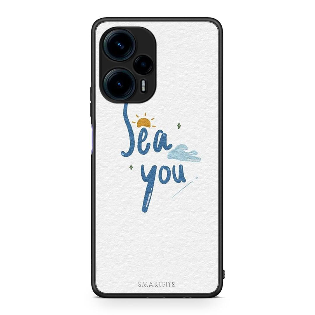 Θήκη Xiaomi Poco F5 5G Sea You από τη Smartfits με σχέδιο στο πίσω μέρος και μαύρο περίβλημα | Xiaomi Poco F5 5G Sea You Case with Colorful Back and Black Bezels