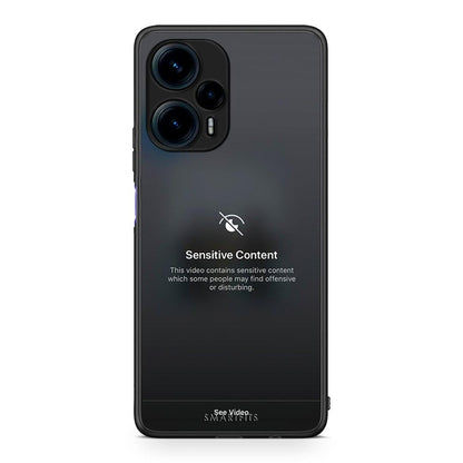 Θήκη Xiaomi Poco F5 5G Sensitive Content από τη Smartfits με σχέδιο στο πίσω μέρος και μαύρο περίβλημα | Xiaomi Poco F5 5G Sensitive Content Case with Colorful Back and Black Bezels