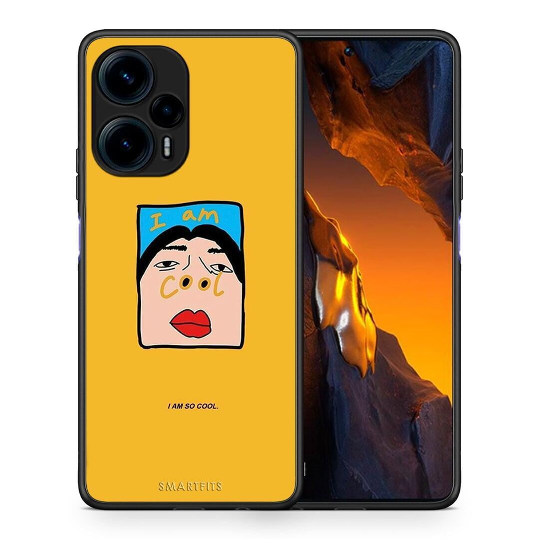 Θήκη Xiaomi Poco F5 5G So Cool από τη Smartfits με σχέδιο στο πίσω μέρος και μαύρο περίβλημα | Xiaomi Poco F5 5G So Cool Case with Colorful Back and Black Bezels