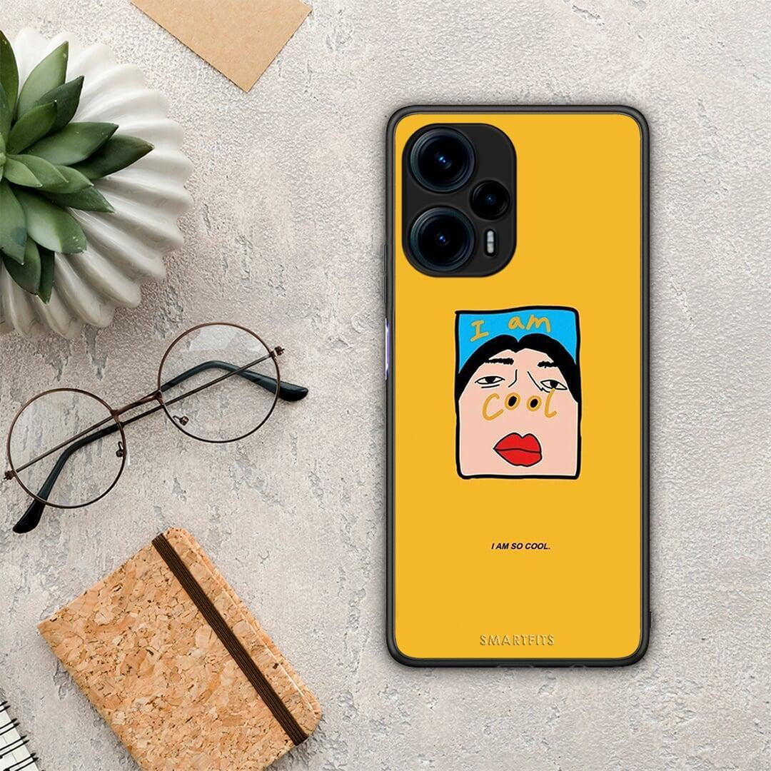 Θήκη Xiaomi Poco F5 5G So Cool από τη Smartfits με σχέδιο στο πίσω μέρος και μαύρο περίβλημα | Xiaomi Poco F5 5G So Cool Case with Colorful Back and Black Bezels
