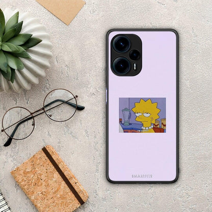 Θήκη Xiaomi Poco F5 5G So Happy από τη Smartfits με σχέδιο στο πίσω μέρος και μαύρο περίβλημα | Xiaomi Poco F5 5G So Happy Case with Colorful Back and Black Bezels