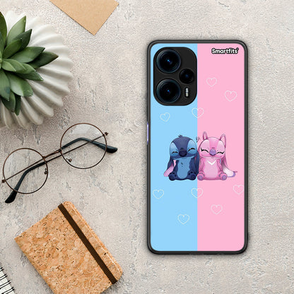 Θήκη Xiaomi Poco F5 5G Stitch And Angel από τη Smartfits με σχέδιο στο πίσω μέρος και μαύρο περίβλημα | Xiaomi Poco F5 5G Stitch And Angel Case with Colorful Back and Black Bezels