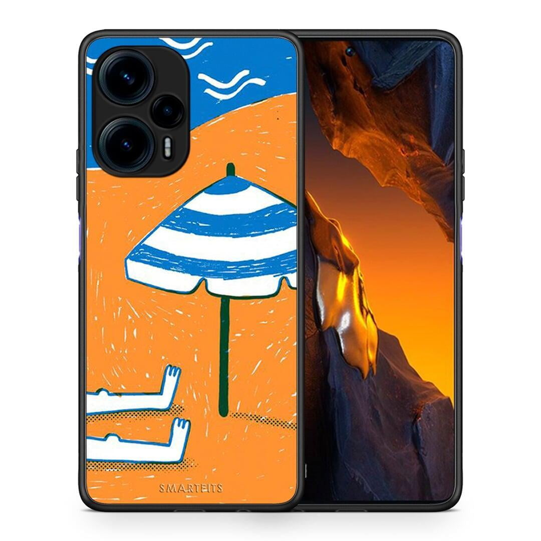 Θήκη Xiaomi Poco F5 5G Summering από τη Smartfits με σχέδιο στο πίσω μέρος και μαύρο περίβλημα | Xiaomi Poco F5 5G Summering Case with Colorful Back and Black Bezels