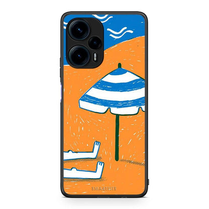 Θήκη Xiaomi Poco F5 5G Summering από τη Smartfits με σχέδιο στο πίσω μέρος και μαύρο περίβλημα | Xiaomi Poco F5 5G Summering Case with Colorful Back and Black Bezels