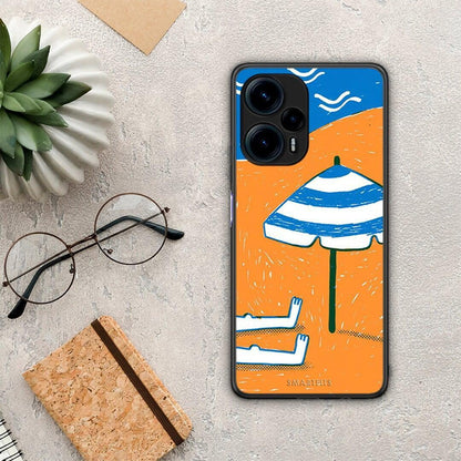 Θήκη Xiaomi Poco F5 5G Summering από τη Smartfits με σχέδιο στο πίσω μέρος και μαύρο περίβλημα | Xiaomi Poco F5 5G Summering Case with Colorful Back and Black Bezels