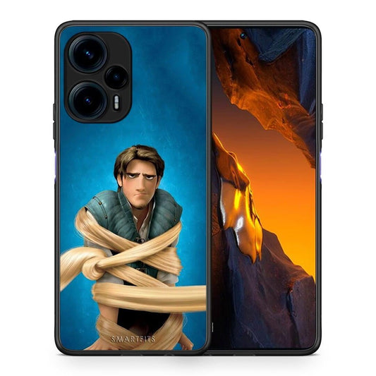 Θήκη Xiaomi Poco F5 5G Tangled 1 από τη Smartfits με σχέδιο στο πίσω μέρος και μαύρο περίβλημα | Xiaomi Poco F5 5G Tangled 1 Case with Colorful Back and Black Bezels