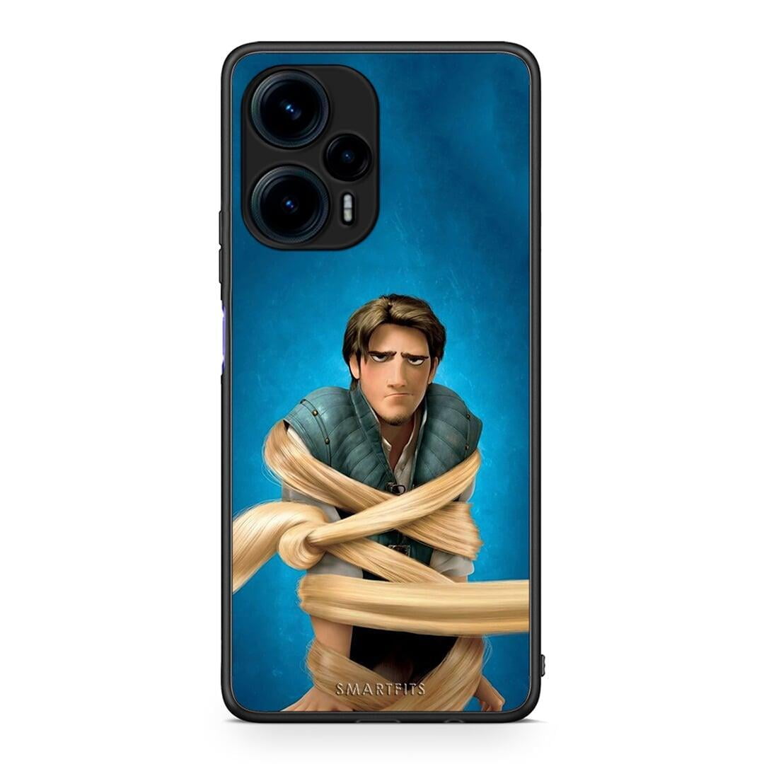 Θήκη Xiaomi Poco F5 5G Tangled 1 από τη Smartfits με σχέδιο στο πίσω μέρος και μαύρο περίβλημα | Xiaomi Poco F5 5G Tangled 1 Case with Colorful Back and Black Bezels