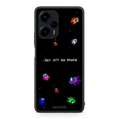 Θήκη Xiaomi Poco F5 5G Text AFK από τη Smartfits με σχέδιο στο πίσω μέρος και μαύρο περίβλημα | Xiaomi Poco F5 5G Text AFK Case with Colorful Back and Black Bezels