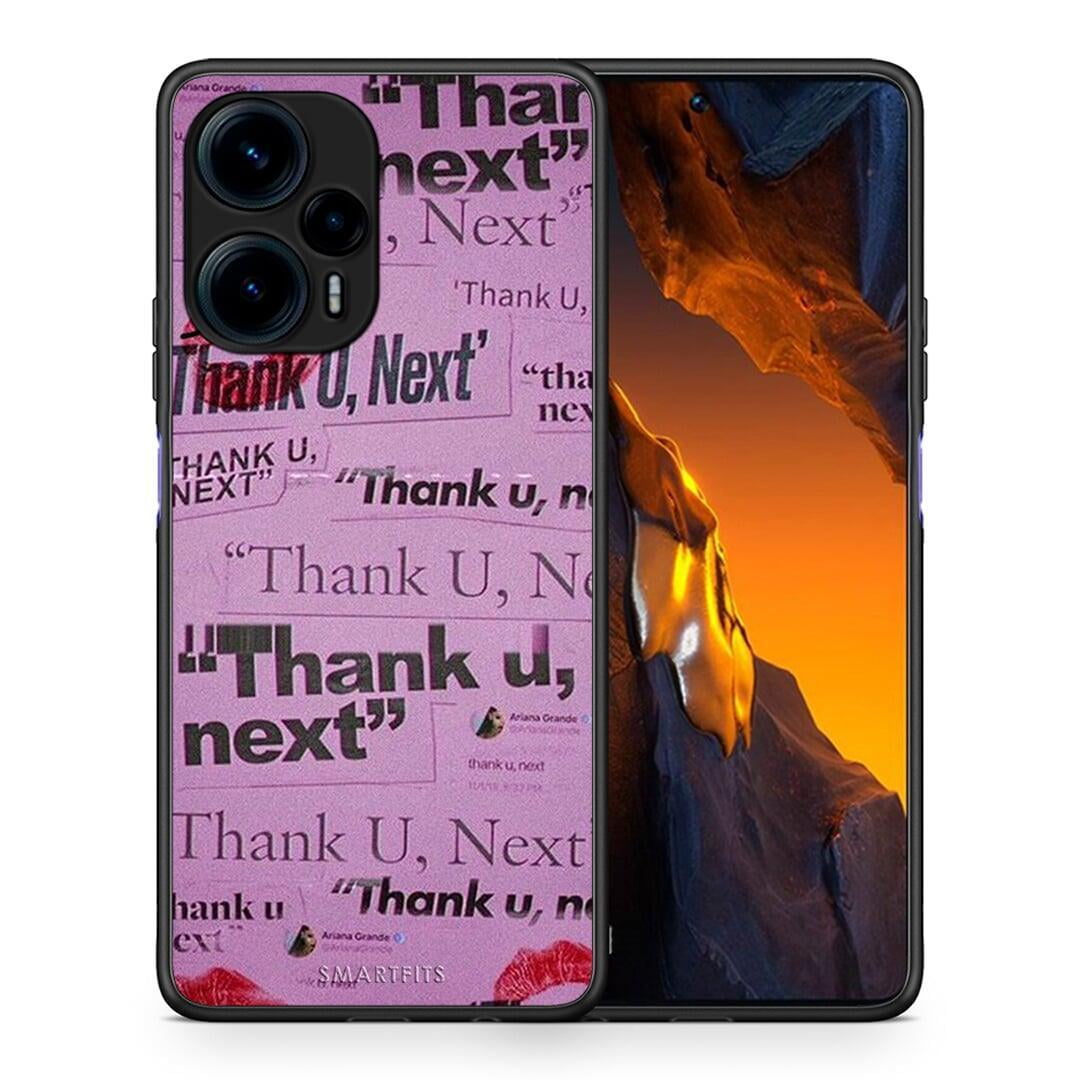 Θήκη Xiaomi Poco F5 5G Thank You Next από τη Smartfits με σχέδιο στο πίσω μέρος και μαύρο περίβλημα | Xiaomi Poco F5 5G Thank You Next Case with Colorful Back and Black Bezels