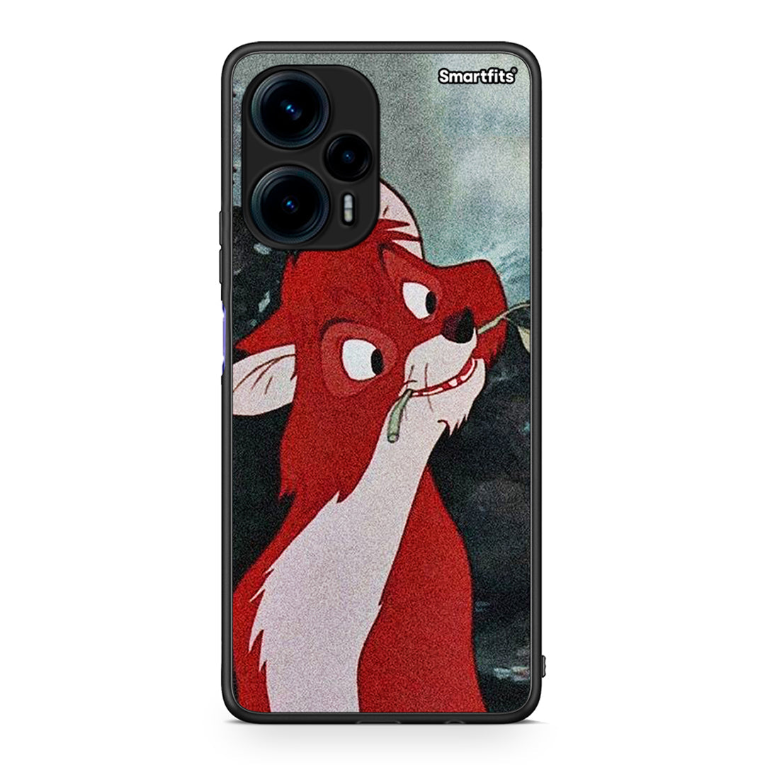 Θήκη Xiaomi Poco F5 5G Tod And Vixey Love 1 από τη Smartfits με σχέδιο στο πίσω μέρος και μαύρο περίβλημα | Xiaomi Poco F5 5G Tod And Vixey Love 1 Case with Colorful Back and Black Bezels