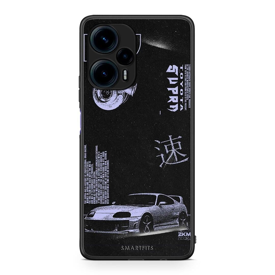 Θήκη Xiaomi Poco F5 5G Tokyo Drift από τη Smartfits με σχέδιο στο πίσω μέρος και μαύρο περίβλημα | Xiaomi Poco F5 5G Tokyo Drift Case with Colorful Back and Black Bezels