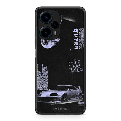 Θήκη Xiaomi Poco F5 5G Tokyo Drift από τη Smartfits με σχέδιο στο πίσω μέρος και μαύρο περίβλημα | Xiaomi Poco F5 5G Tokyo Drift Case with Colorful Back and Black Bezels