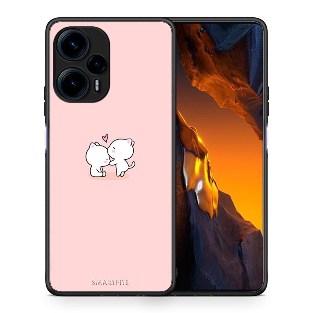 Θήκη Xiaomi Poco F5 5G Valentine Love από τη Smartfits με σχέδιο στο πίσω μέρος και μαύρο περίβλημα | Xiaomi Poco F5 5G Valentine Love Case with Colorful Back and Black Bezels