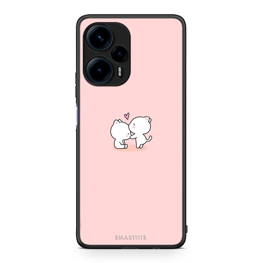 Θήκη Xiaomi Poco F5 5G Valentine Love από τη Smartfits με σχέδιο στο πίσω μέρος και μαύρο περίβλημα | Xiaomi Poco F5 5G Valentine Love Case with Colorful Back and Black Bezels