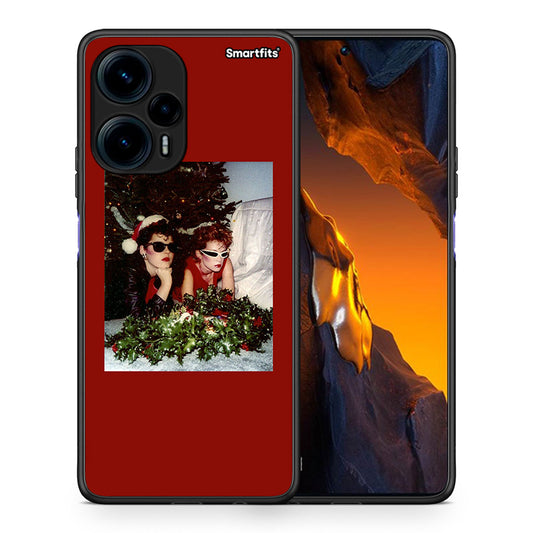 Θήκη Xiaomi Poco F5 5G Waiting For Xmas από τη Smartfits με σχέδιο στο πίσω μέρος και μαύρο περίβλημα | Xiaomi Poco F5 5G Waiting For Xmas Case with Colorful Back and Black Bezels