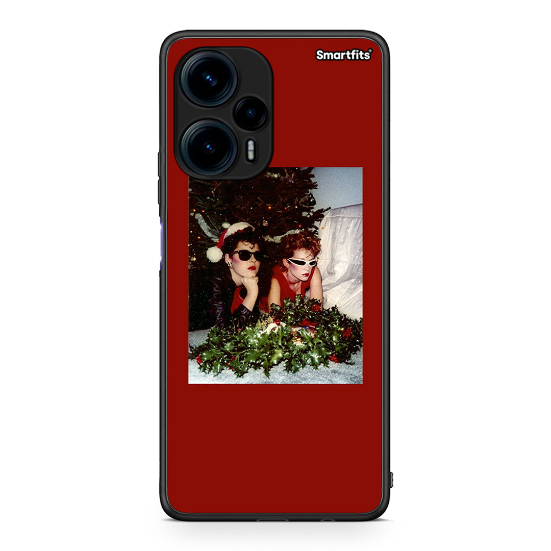 Θήκη Xiaomi Poco F5 5G Waiting For Xmas από τη Smartfits με σχέδιο στο πίσω μέρος και μαύρο περίβλημα | Xiaomi Poco F5 5G Waiting For Xmas Case with Colorful Back and Black Bezels