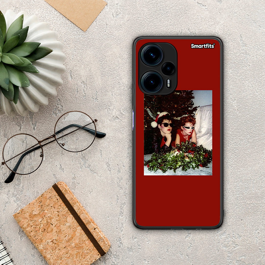Θήκη Xiaomi Poco F5 5G Waiting For Xmas από τη Smartfits με σχέδιο στο πίσω μέρος και μαύρο περίβλημα | Xiaomi Poco F5 5G Waiting For Xmas Case with Colorful Back and Black Bezels