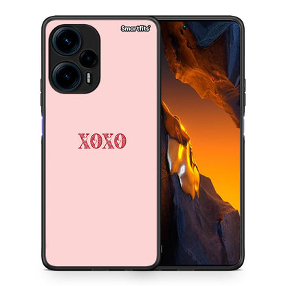 Θήκη Xiaomi Poco F5 5G XOXO Love από τη Smartfits με σχέδιο στο πίσω μέρος και μαύρο περίβλημα | Xiaomi Poco F5 5G XOXO Love Case with Colorful Back and Black Bezels