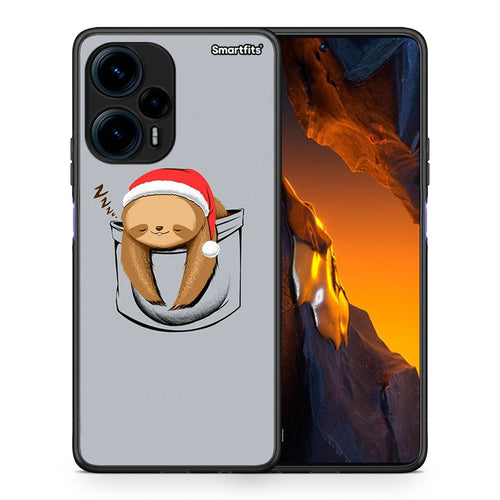 Θήκη Xiaomi Poco F5 5G Xmas Zzzz από τη Smartfits με σχέδιο στο πίσω μέρος και μαύρο περίβλημα | Xiaomi Poco F5 5G Xmas Zzzz Case with Colorful Back and Black Bezels