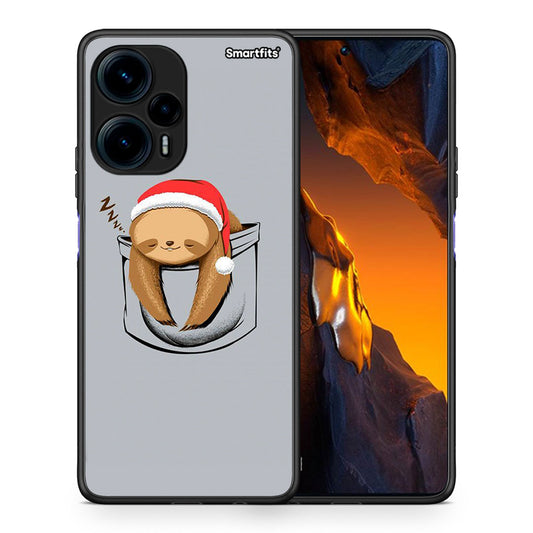 Θήκη Xiaomi Poco F5 5G Xmas Zzzz από τη Smartfits με σχέδιο στο πίσω μέρος και μαύρο περίβλημα | Xiaomi Poco F5 5G Xmas Zzzz Case with Colorful Back and Black Bezels