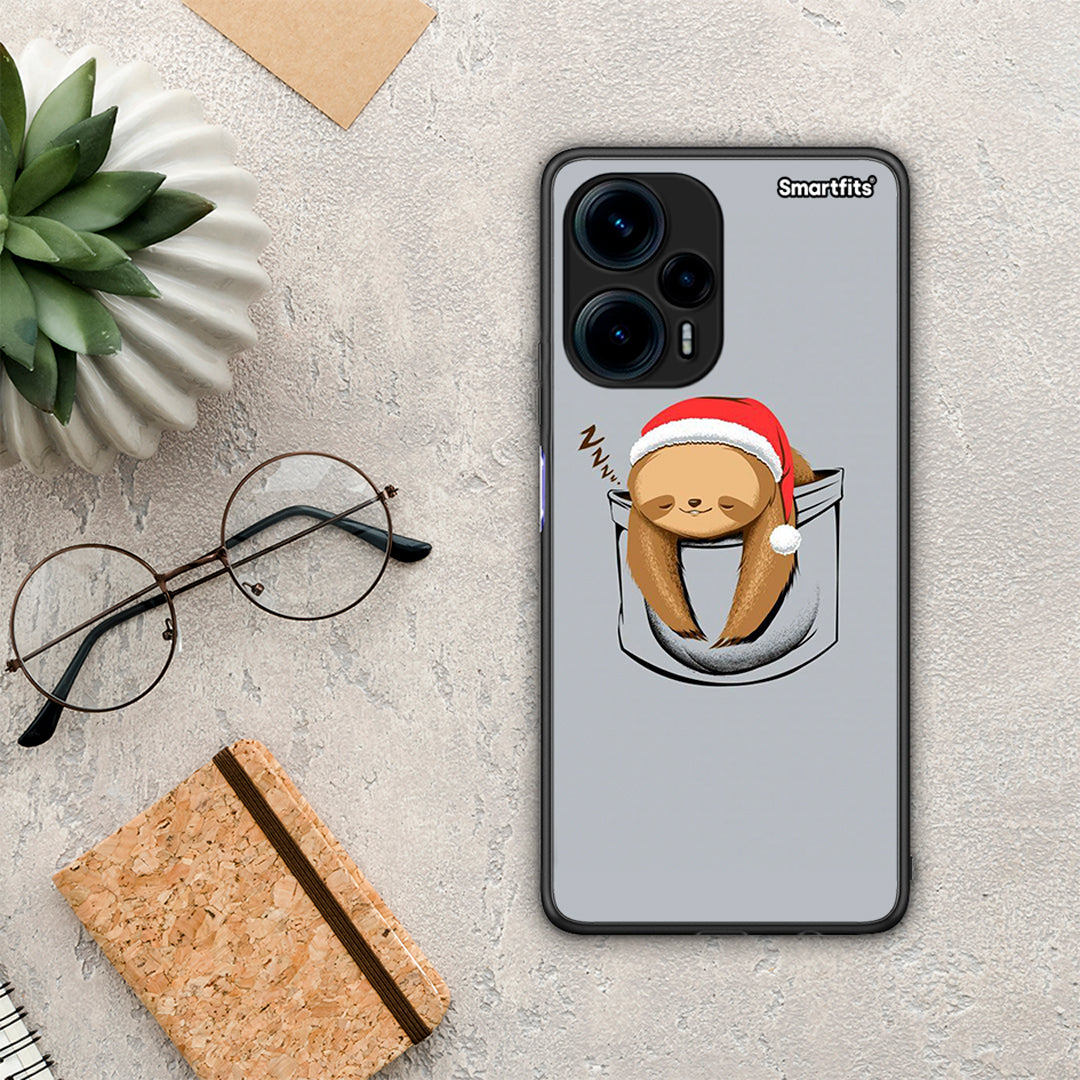 Θήκη Xiaomi Poco F5 5G Xmas Zzzz από τη Smartfits με σχέδιο στο πίσω μέρος και μαύρο περίβλημα | Xiaomi Poco F5 5G Xmas Zzzz Case with Colorful Back and Black Bezels
