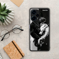 Thumbnail for Θήκη Xiaomi Poco F5 5G Yin Yang από τη Smartfits με σχέδιο στο πίσω μέρος και μαύρο περίβλημα | Xiaomi Poco F5 5G Yin Yang Case with Colorful Back and Black Bezels
