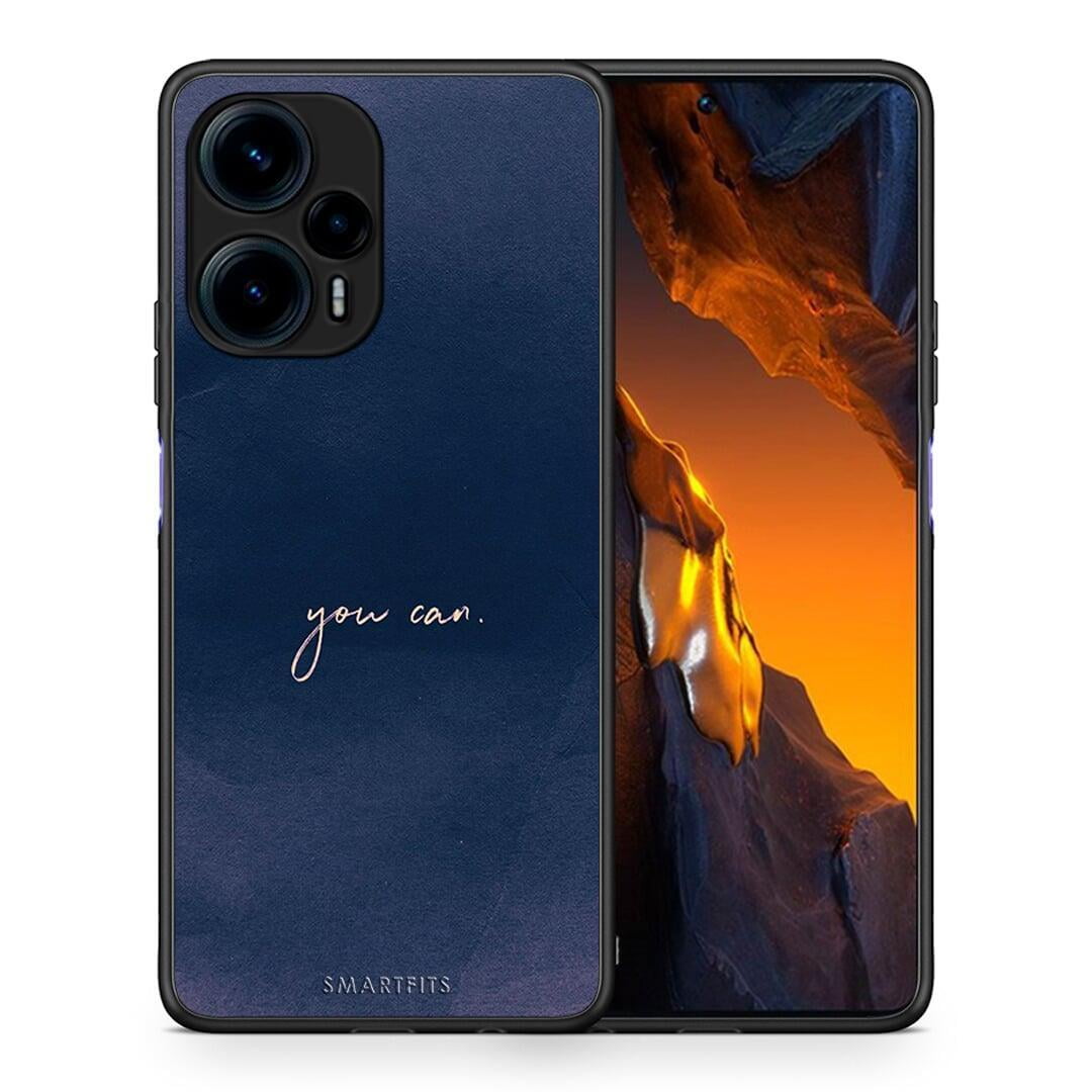 Θήκη Xiaomi Poco F5 5G You Can από τη Smartfits με σχέδιο στο πίσω μέρος και μαύρο περίβλημα | Xiaomi Poco F5 5G You Can Case with Colorful Back and Black Bezels