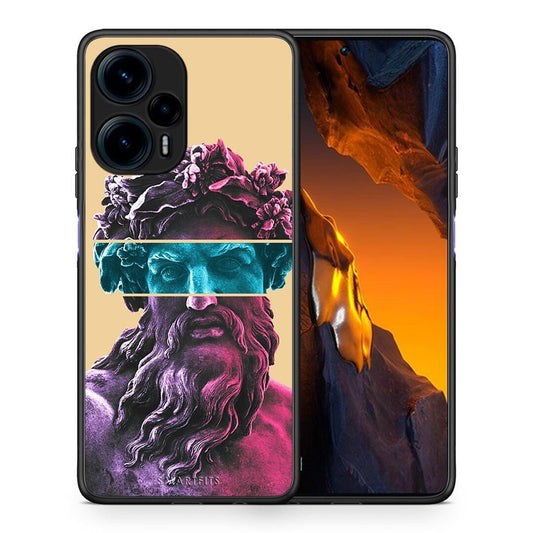 Θήκη Xiaomi Poco F5 5G Zeus Art από τη Smartfits με σχέδιο στο πίσω μέρος και μαύρο περίβλημα | Xiaomi Poco F5 5G Zeus Art Case with Colorful Back and Black Bezels