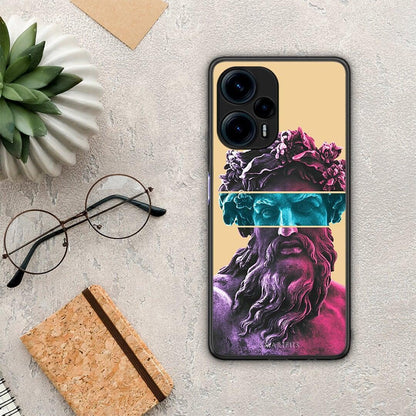 Θήκη Xiaomi Poco F5 5G Zeus Art από τη Smartfits με σχέδιο στο πίσω μέρος και μαύρο περίβλημα | Xiaomi Poco F5 5G Zeus Art Case with Colorful Back and Black Bezels