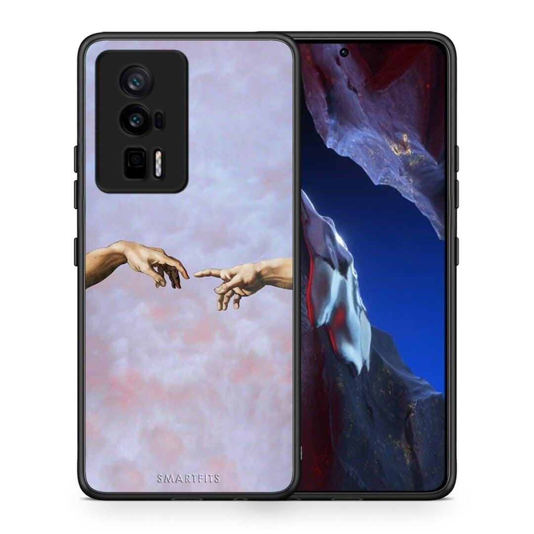 Θήκη Xiaomi Poco F5 Pro / Redmi K60 Pro Adam Hand από τη Smartfits με σχέδιο στο πίσω μέρος και μαύρο περίβλημα | Xiaomi Poco F5 Pro / Redmi K60 Pro Adam Hand Case with Colorful Back and Black Bezels