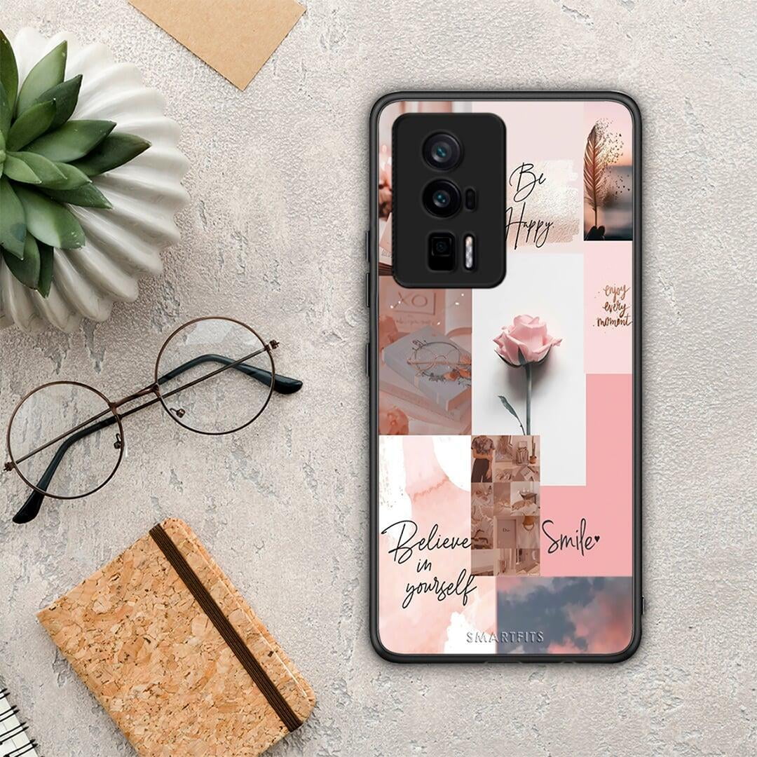 Θήκη Xiaomi Poco F5 Pro / Redmi K60 Pro Aesthetic Collage από τη Smartfits με σχέδιο στο πίσω μέρος και μαύρο περίβλημα | Xiaomi Poco F5 Pro / Redmi K60 Pro Aesthetic Collage Case with Colorful Back and Black Bezels