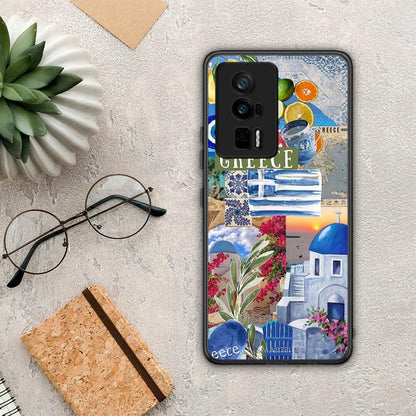 Θήκη Xiaomi Poco F5 Pro / Redmi K60 Pro All Greek από τη Smartfits με σχέδιο στο πίσω μέρος και μαύρο περίβλημα | Xiaomi Poco F5 Pro / Redmi K60 Pro All Greek Case with Colorful Back and Black Bezels