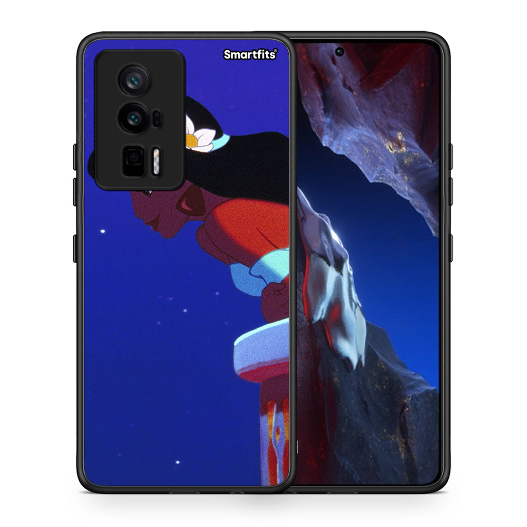 Θήκη Xiaomi Poco F5 Pro / Redmi K60 Pro Alladin And Jasmine Love 2 από τη Smartfits με σχέδιο στο πίσω μέρος και μαύρο περίβλημα | Xiaomi Poco F5 Pro / Redmi K60 Pro Alladin And Jasmine Love 2 Case with Colorful Back and Black Bezels