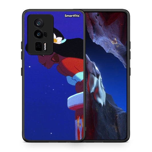 Θήκη Xiaomi Poco F5 Pro / Redmi K60 Pro Alladin And Jasmine Love 2 από τη Smartfits με σχέδιο στο πίσω μέρος και μαύρο περίβλημα | Xiaomi Poco F5 Pro / Redmi K60 Pro Alladin And Jasmine Love 2 Case with Colorful Back and Black Bezels