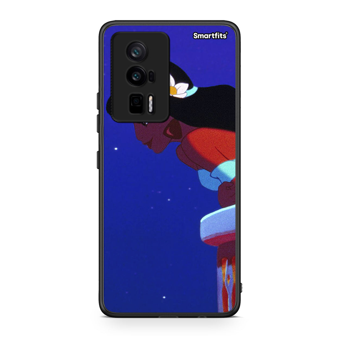 Θήκη Xiaomi Poco F5 Pro / Redmi K60 Pro Alladin And Jasmine Love 2 από τη Smartfits με σχέδιο στο πίσω μέρος και μαύρο περίβλημα | Xiaomi Poco F5 Pro / Redmi K60 Pro Alladin And Jasmine Love 2 Case with Colorful Back and Black Bezels